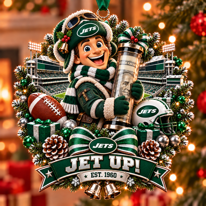 🏈🎄 Football Team Money Surprise Ornament