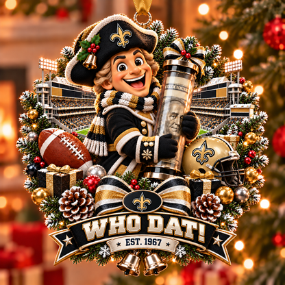 🏈🎄 Football Team Money Surprise Ornament