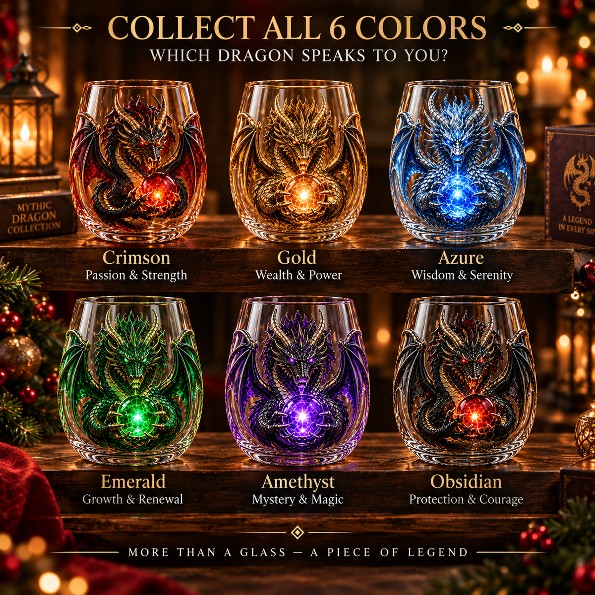🐉✨ 3D Mythic Dragon Glass Art Cup | Luxury Raised Fantasy Glassware for Whiskey, Home Bar Décor & Legendary Gifts 🎁
