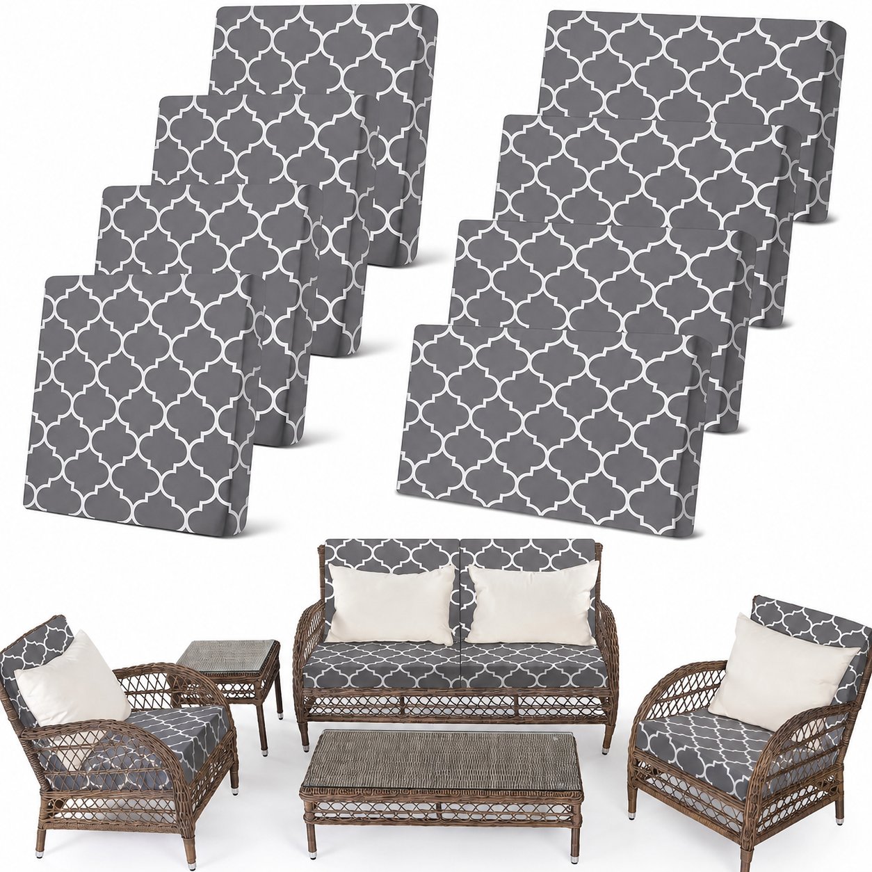 🛋️ Outdoor Patio Sofa Cushion Covers 🔥Free Shipping Worldwide