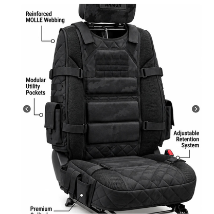 💥Limited Time-50% OFF🚙 Durable Tactical Truck Seat Cover✨ Storage, Protection & All-Day Comfort