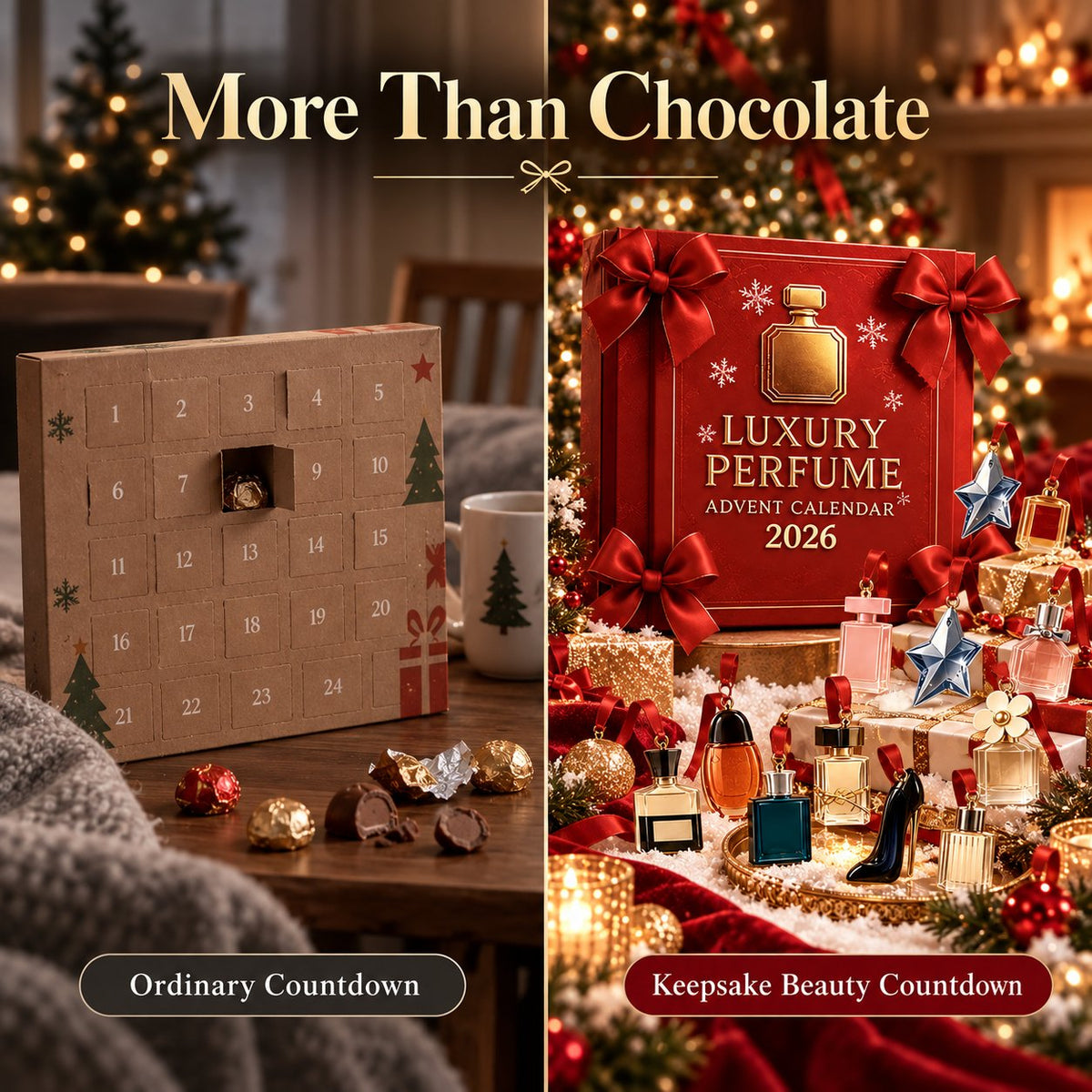 🎀 2026 Perfume Advent Calendar – 24-Day Beauty-Inspired Charm Countdown Gift 🎄