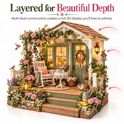 🌸 Build Your Own Cozy Cottage Porch Garden 🪑