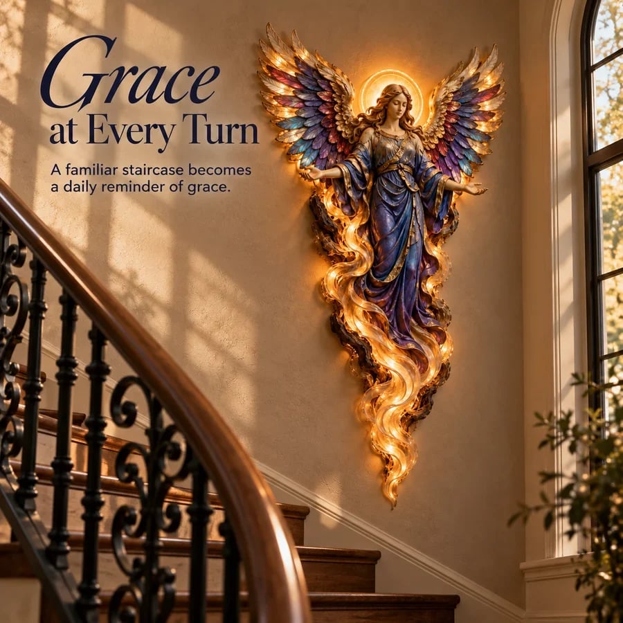 ✨✝️ Heavenly Radiance™ Lighted Angel Wall Sculpture