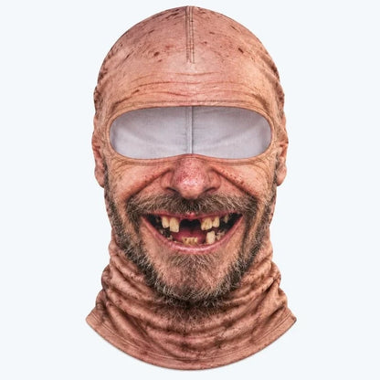 😂 Funny Realistic Face Ski Mask – Full-Coverage Winter Balaclava