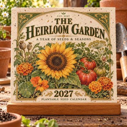🌻 2027 The Heirloom Garden Plantable Seed Calendar