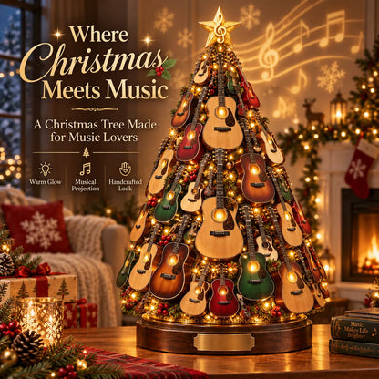 Free shipping——🔥 50% OFF 🎸 Musical Guitar Christmas Tree Light