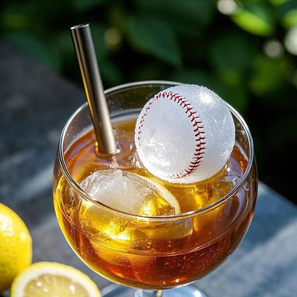 Baseball Sphere Ice Cube Mold