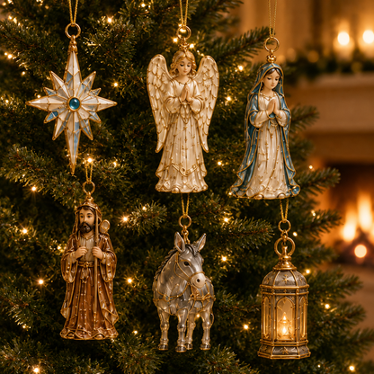 🎄 TODAY ONLY: 50% OFF! 🎁 2026 Nativity Story Advent Calendar – 24-Day Christmas Countdown Ornament Set ✨