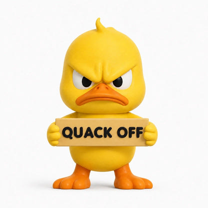 🦆 Angry Duck Desk Figurines – Sarcastic Funny Decor for Office & Home