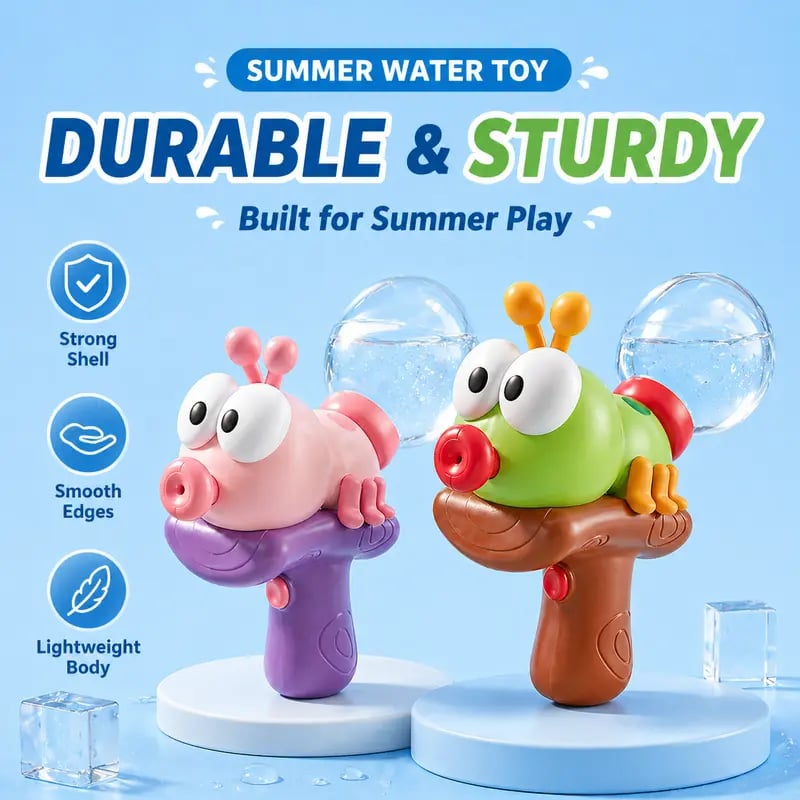 Kids Cute Caterpillar Electric Water Gun | Summer Outdoor Splash Toy 🐛💦