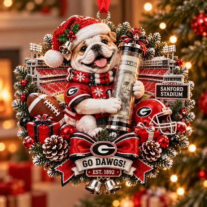 🏈🎄 College Football Money Surprise Ornament