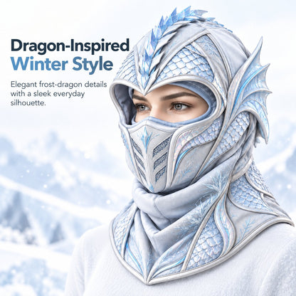 🐉 Frost Dragon Winter Balaclava ❄️ 3-in-1 Windproof Face Mask | Warm, Stylish & Ready for the Cold
