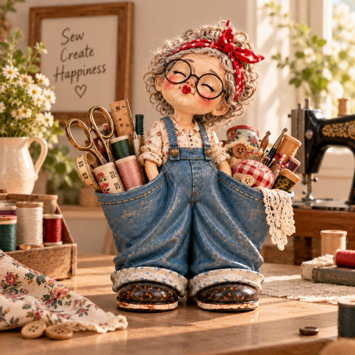 ❤️ Retro Girl Multi-Purpose Organizer & Cute Home Decor