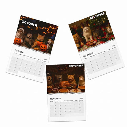 😹🍻 Drunk Cats 2027 Wall Calendar – 12 Months of Cat Chaos, Sass & Bad Decisions 📅🐱