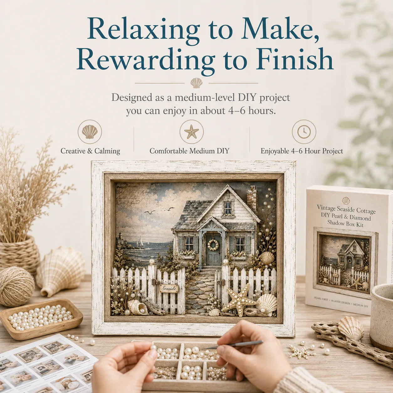 DIY seaside cottage craft process