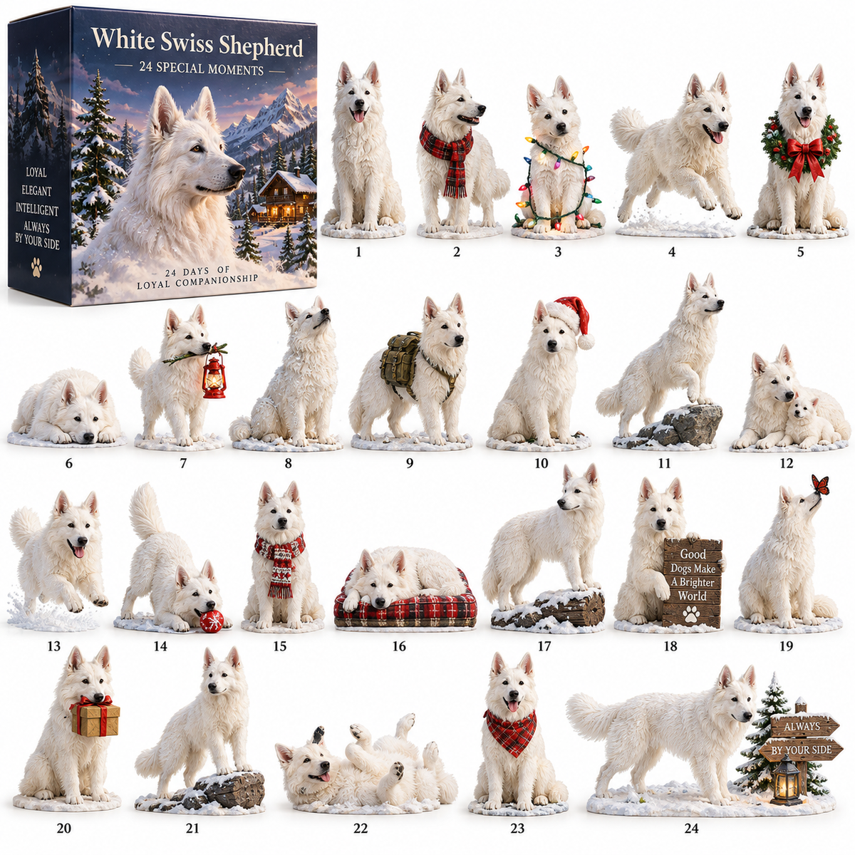 🤍 Always By Your Side — 24 Little White Shepherd Moments