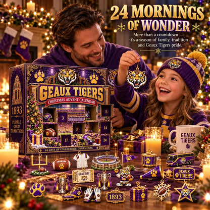🎄 GEAUX TIGERS! Football Christmas Advent Calendar