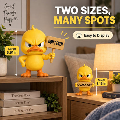 🦆 Angry Duck Desk Figurines – Sarcastic Funny Decor for Office & Home