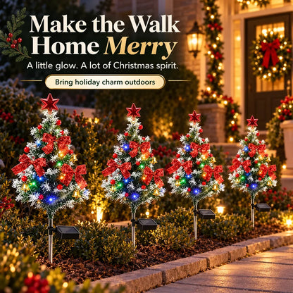 🎄 Solar Christmas Tree Lights –  DIY Outdoor Holiday Decor