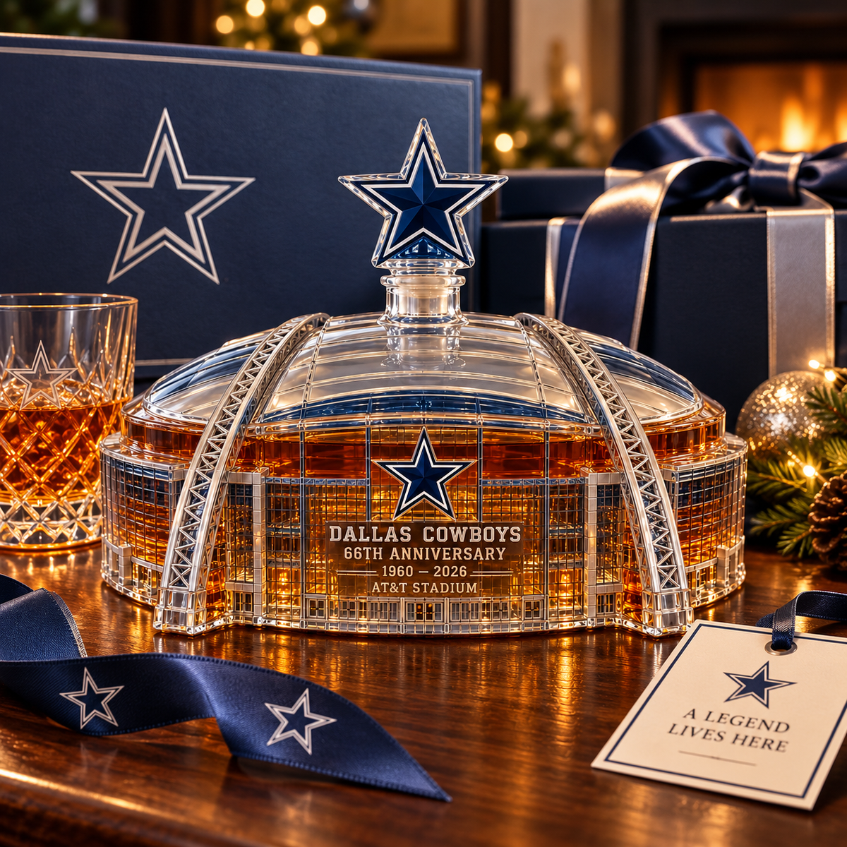 Dallas Cowboys 66th Anniversary Whiskey Decanter