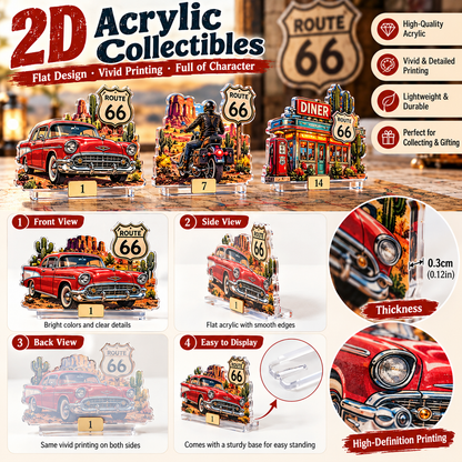 🏍️ Route 66 100th Anniversary – 24-Day Acrylic Collectibles Advent Calendar