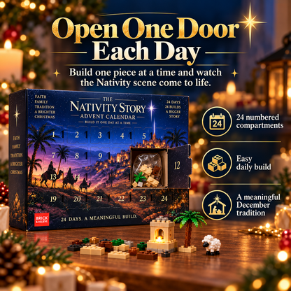 🎄✨ 24-Day Nativity Advent Calendar – Build the Christmas Story, One Day at a Time! ✝️🧱