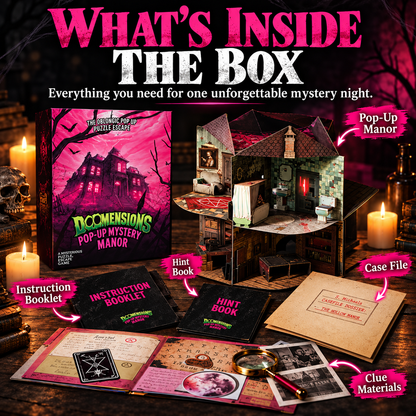 🔎 3D Pop-Up Mystery Manor – Immersive Murder Mystery Investigation Game
