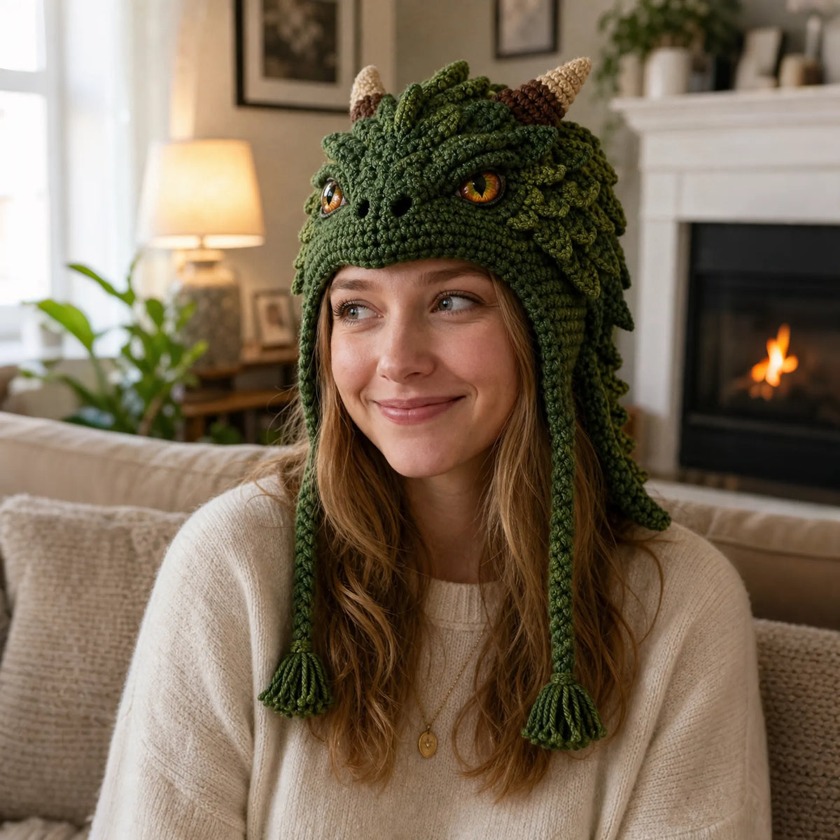 🧵Fantasy Hood Hat DIY Crochet Kit – Create Your Own Magical Wearable Character Hat