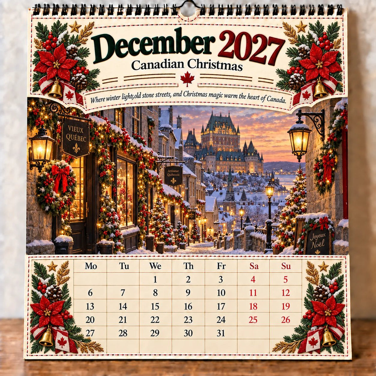 🔥LAST DAY 33% OFF - 🇨🇦🍁 2027 Canada 160th Anniversary Wall Calendar 🍁🇨🇦