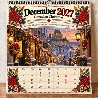 🔥LAST DAY 33% OFF - 🇨🇦🍁 2027 Canada 160th Anniversary Wall Calendar 🍁🇨🇦