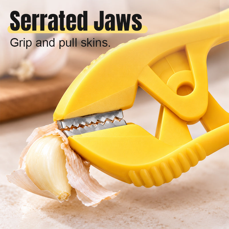 🧄 Manual Garlic Peeler – Serrated-Jaw Kitchen Tool for Easy Peeling ✨