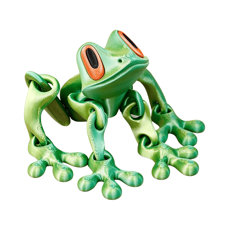 🐸✨ 3D Printed Magnetic Frog – Colorful Fridge Magnet & Whimsical Desk Decor