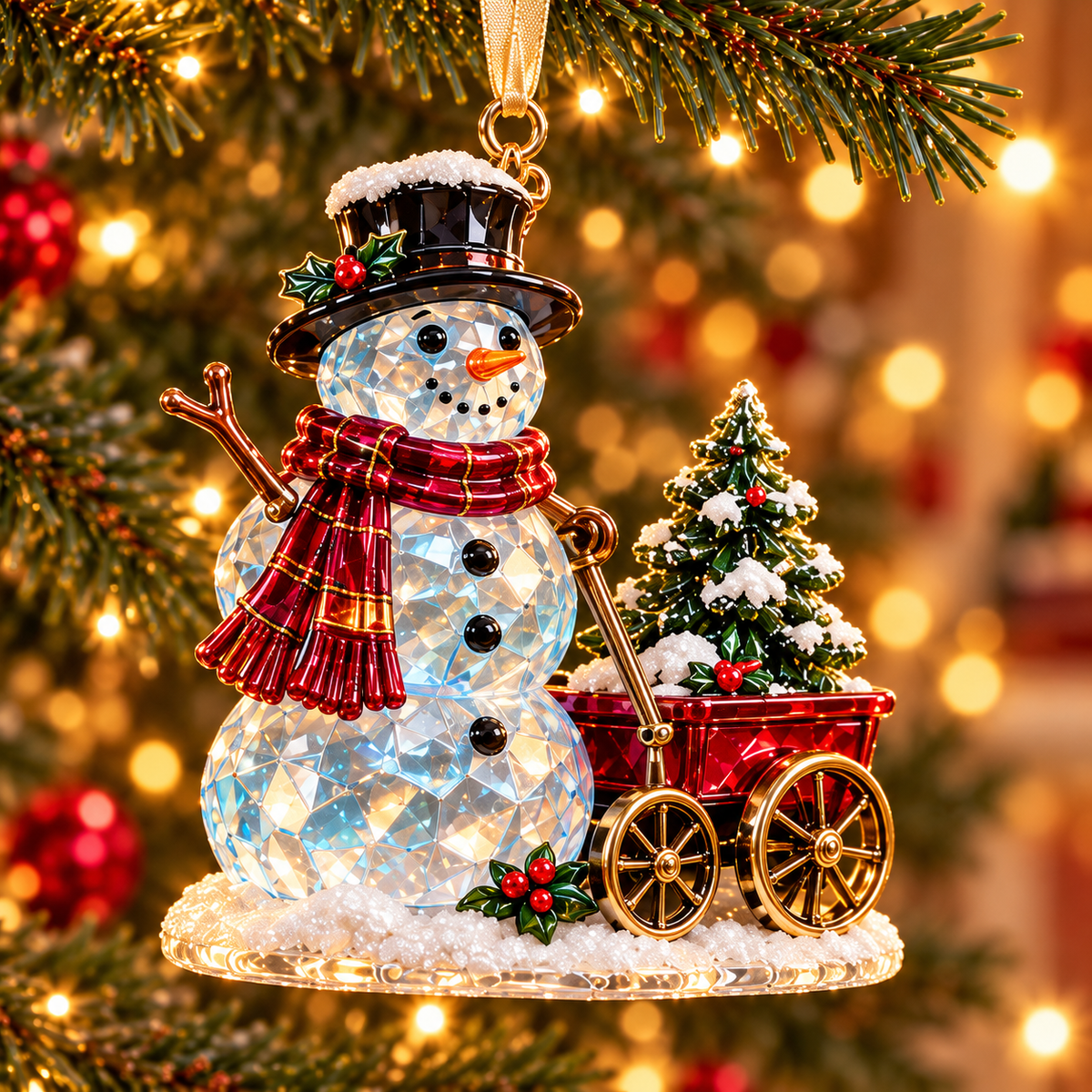 Home for Christmas – Vintage Winter Scene Ornaments in 6 Charming Designs