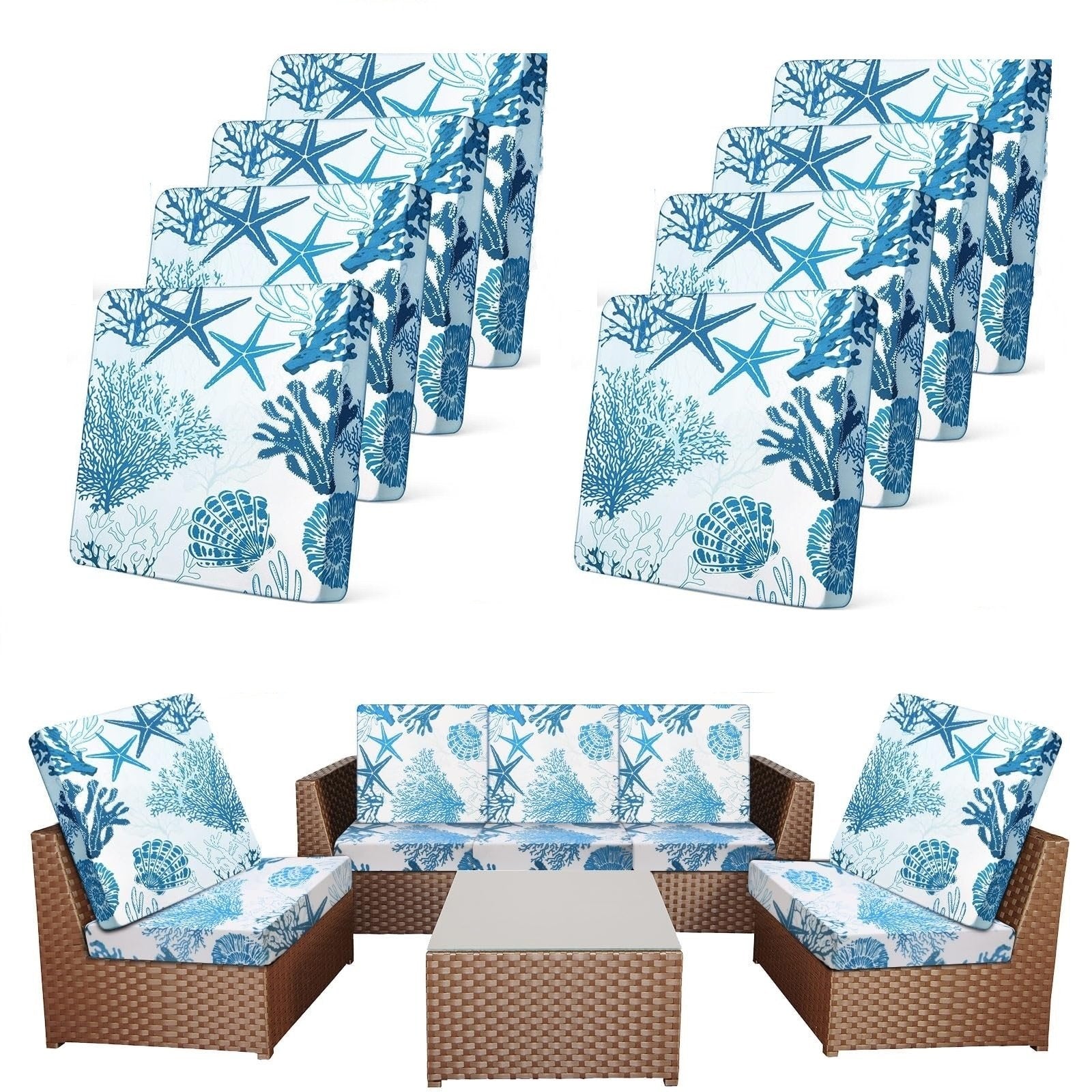 🛋️ Outdoor Patio Sofa Cushion Covers 🔥Free Shipping Worldwide