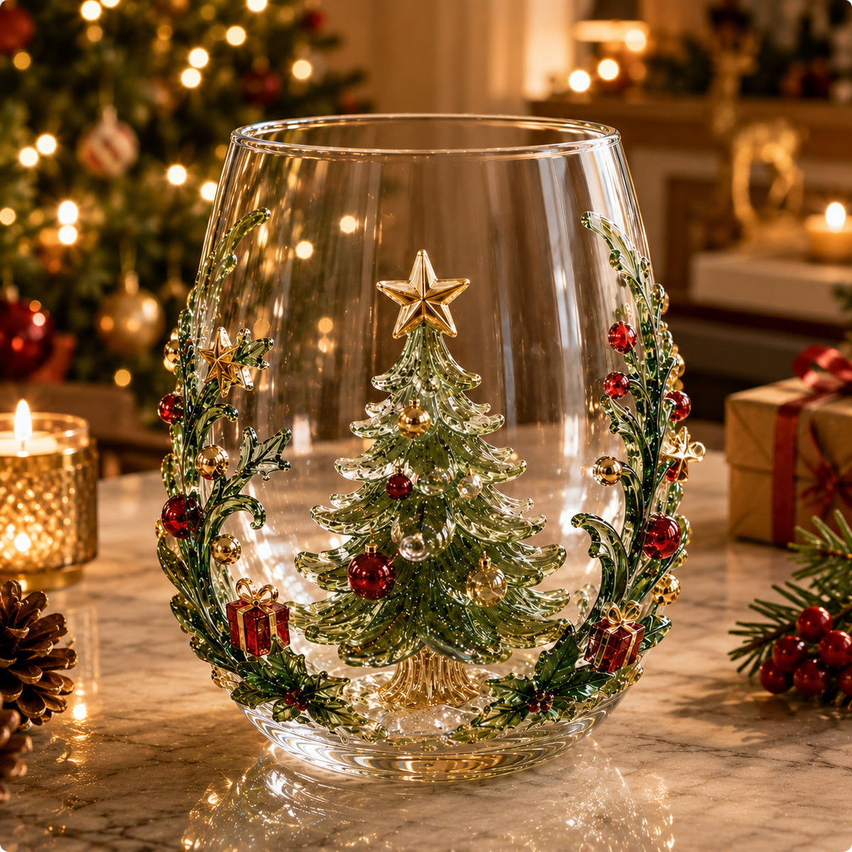 🎁✨ Magical Christmas Glass Cup Collection – Festive Holiday Gifts for Christmas 🎄