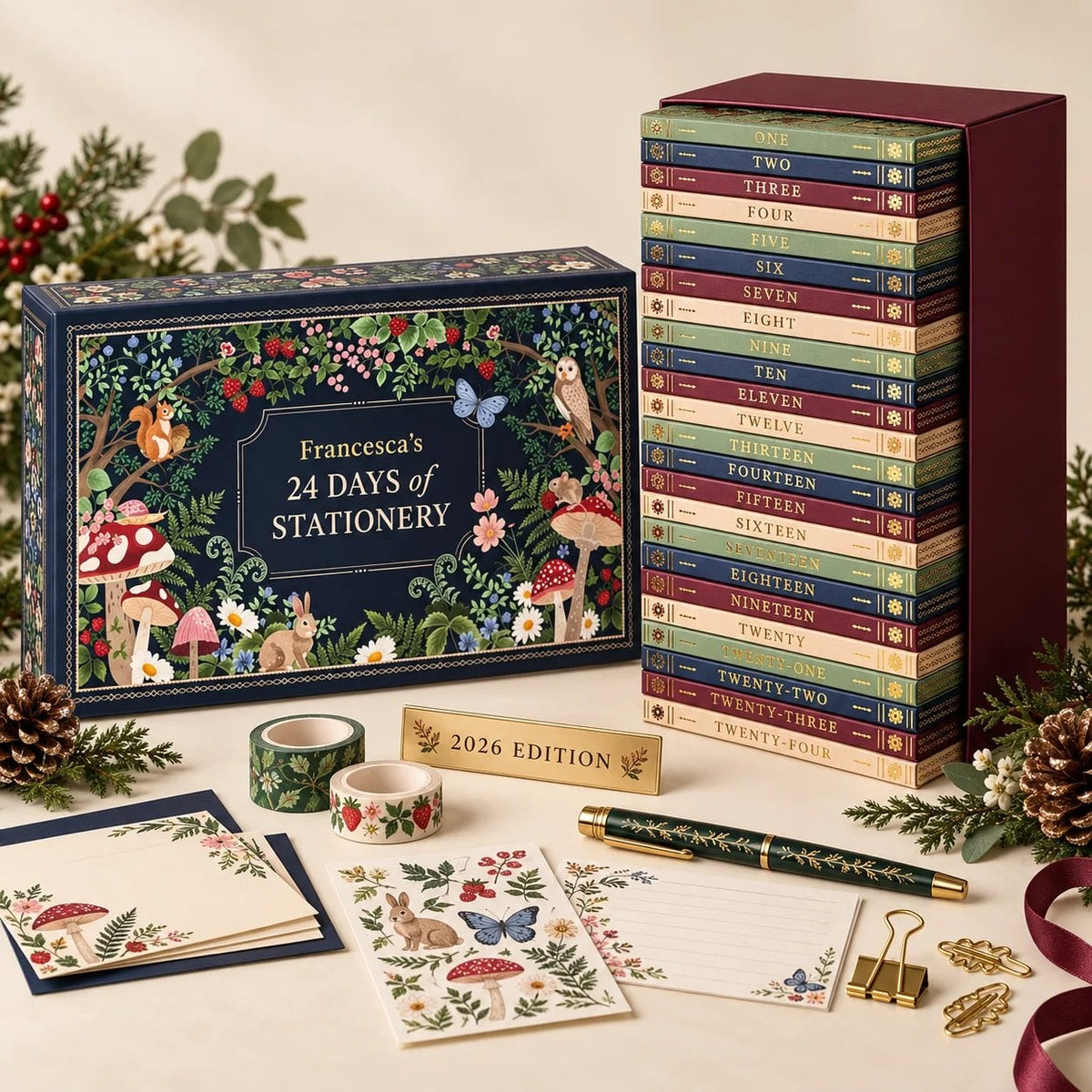 🔥 Buy 2 & Save 20% 📚 2026 Stationery Magic Advent Calendar – 24 Days of Christmas Surprises 🎄