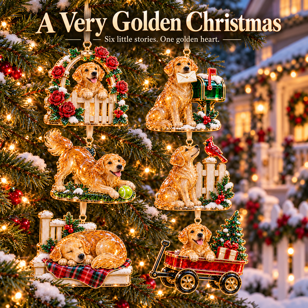 Golden Retriever Christmas Ornaments – 6 Heartwarming Holiday Designs for Dog Lovers