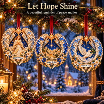 Wings of Faith – Christian Christmas Ornaments in 6 Inspirational Designs