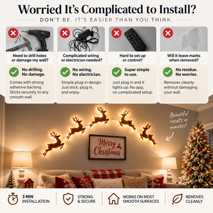 ✨Christmas Magic Wall Decor – Create A Cozy Holiday Wonderland At Home