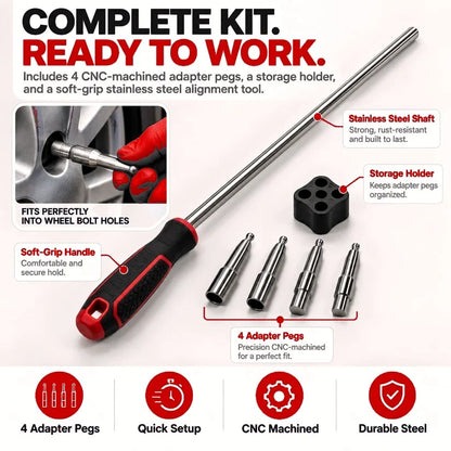 🔧 Heavy-Duty Wheel Fitting Tool – Hub Alignment & Tire Mounting Assistant