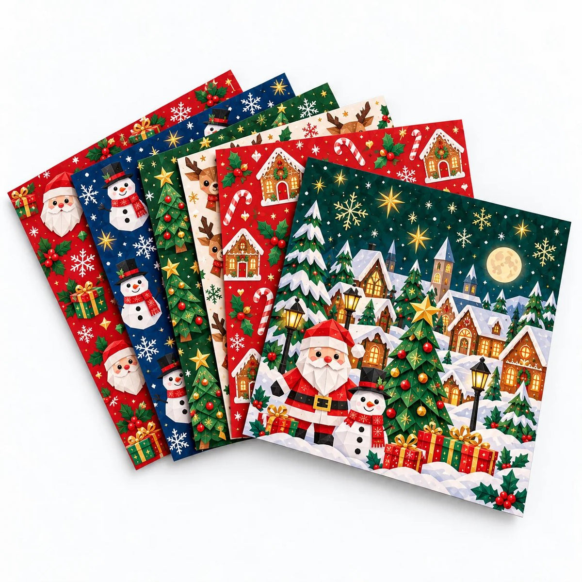 🧘 Relaxing & Beginner-Friendly- 3D DIY Paper Christmas (💕 Step-by-Step Guide Included)