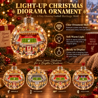 ⚽ Light-Up Football Stadium Christmas Ornament | 20 Styles – 23
