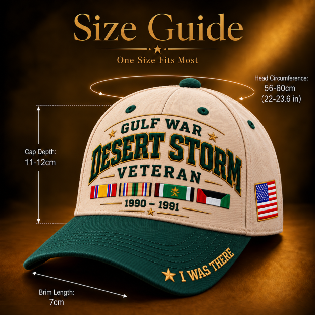 🎖️ Gulf War Desert Storm 1990–1991 Veteran I Was There Baseball Cap