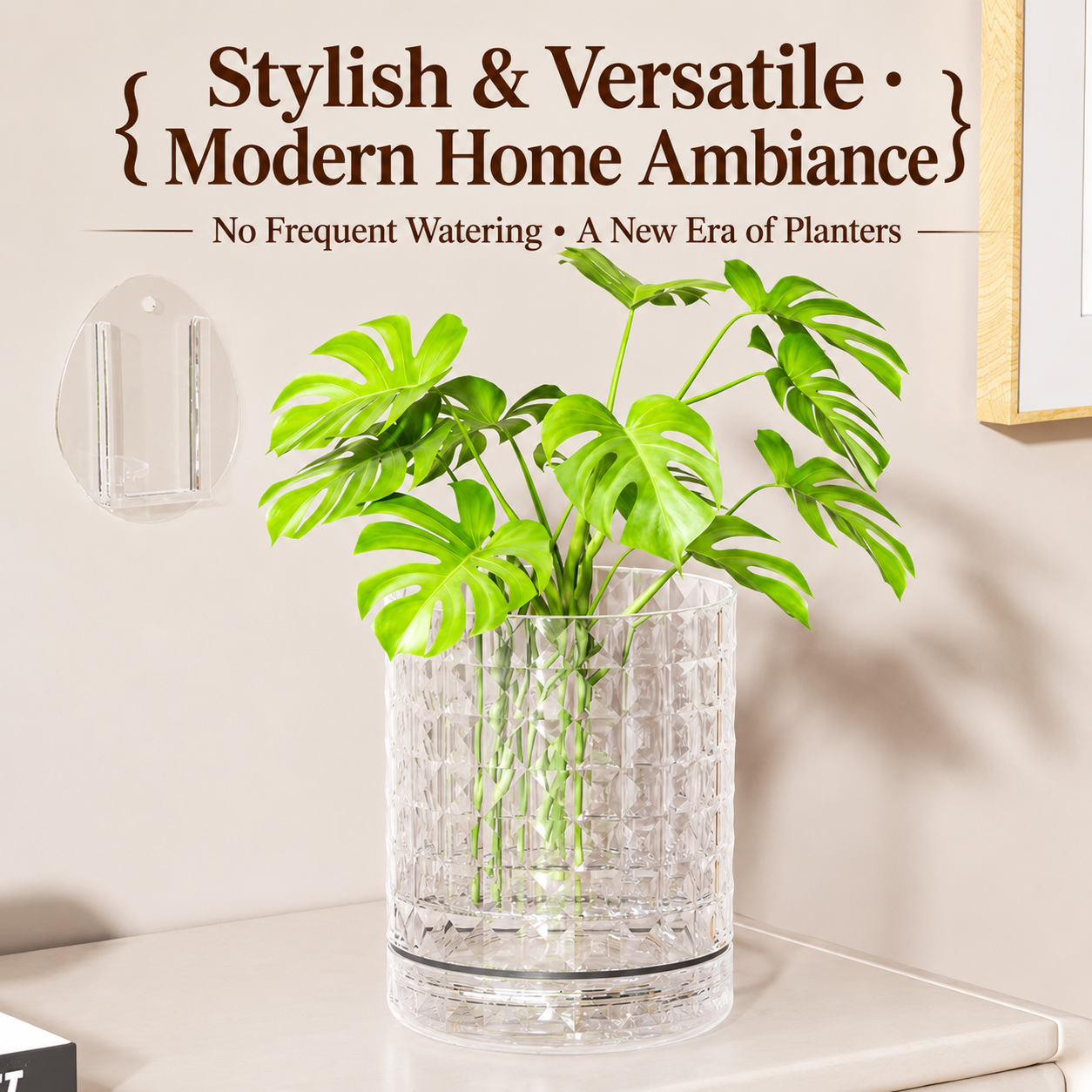 Lightweight Wall Mounted Planter for Indoor & Outdoor Plants