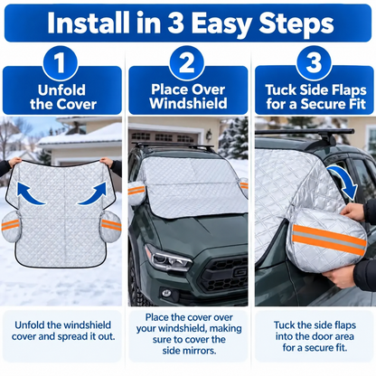🚗 All-Season Magnetic Windshield Cover – Snow, Ice & Frost Protection