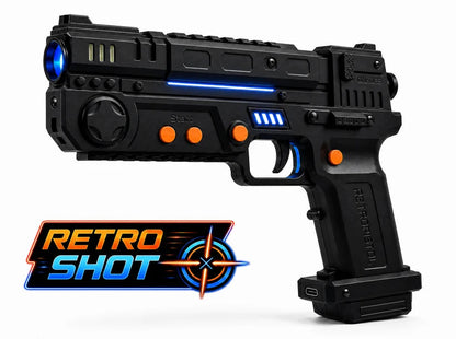 RetroZone Gaming System | 2-Player Retro Light Gun Pistol Combo