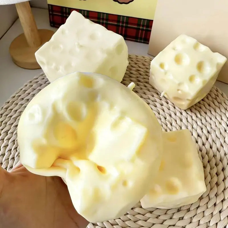 🤏🧀Slow Rise Squishy Cheese Block