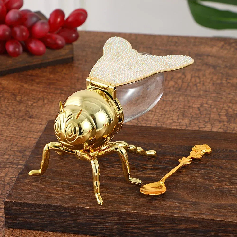 🐝Creative European-Style Classic Bee Honey Jar – Vintage-Inspired Kitchen Condiment Container