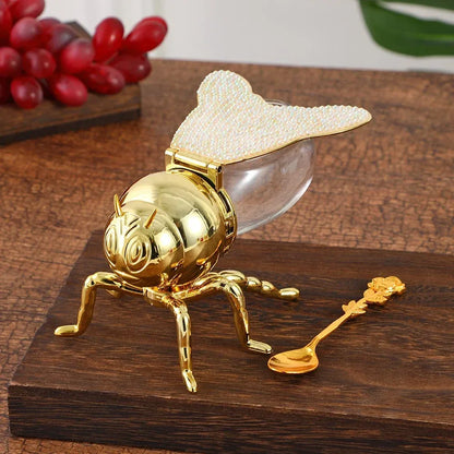 🐝Creative European-Style Classic Bee Honey Jar – Vintage-Inspired Kitchen Condiment Container